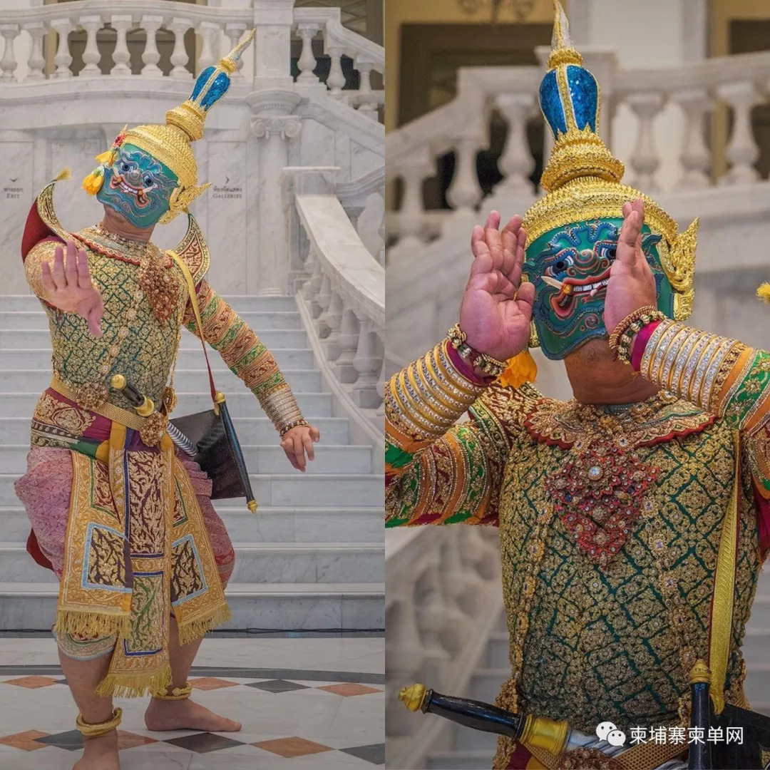 *消息来源:khmerdaily具有古典色彩的皇家面具舞,柬埔寨与泰国同时