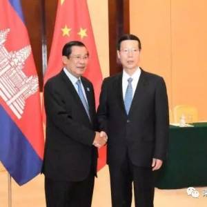 中国副总理张高丽，支持洪森作为柬埔寨领导人