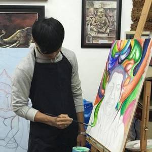 暹粒“柬埔寨色彩”·24日起办慈善画展