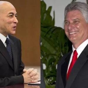 国王电贺迪亚斯·卡内尔当选古巴国家元首