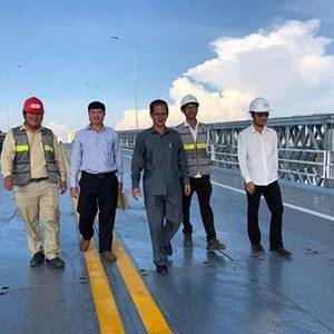 水净华临时铁桥竣工下周通车
