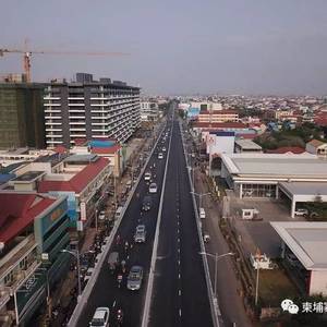 金边第五座天桥今日起开放，去机场不再堵堵堵