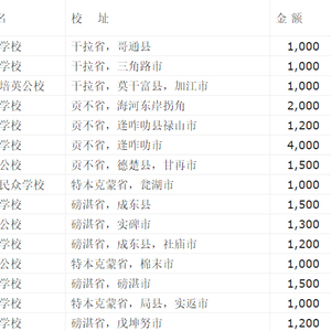 方炳祯基金会拨款60800美元资助42所华校