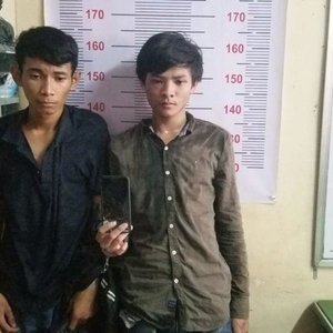 2男掠夺手机被捕